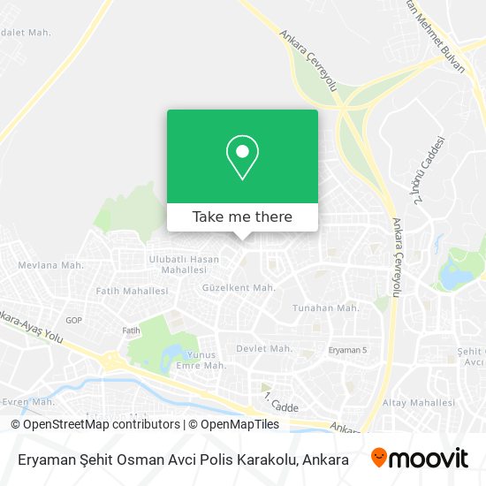 Eryaman Şehit Osman Avci Polis Karakolu map