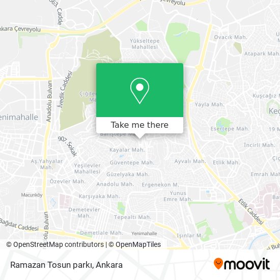 Ramazan Tosun parkı map