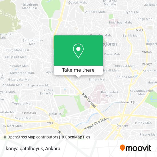 konya çatalhöyük map