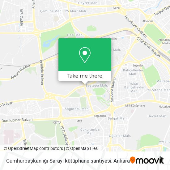 Cumhurbaşkanlığı Sarayı kütüphane şantiyesi map
