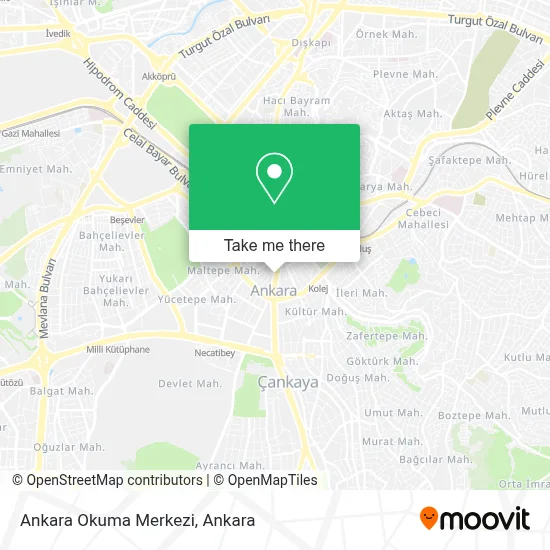 Ankara Okuma Merkezi map