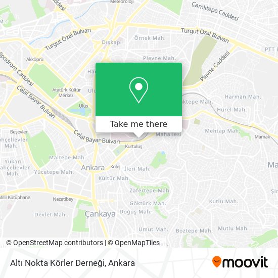 Altı Nokta Körler Derneği map