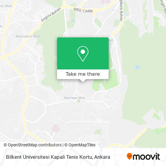 Bilkent Universitesi Kapali Tenis Kortu map