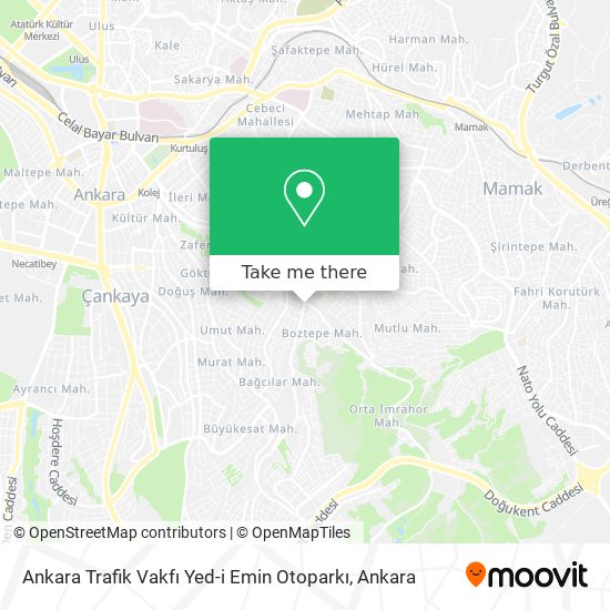 Ankara Trafik Vakfı Yed-i Emin Otoparkı map