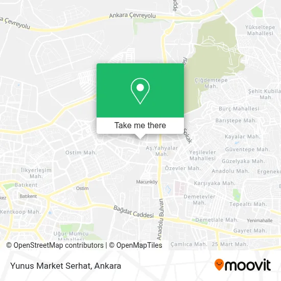 Yunus Market  Serhat map