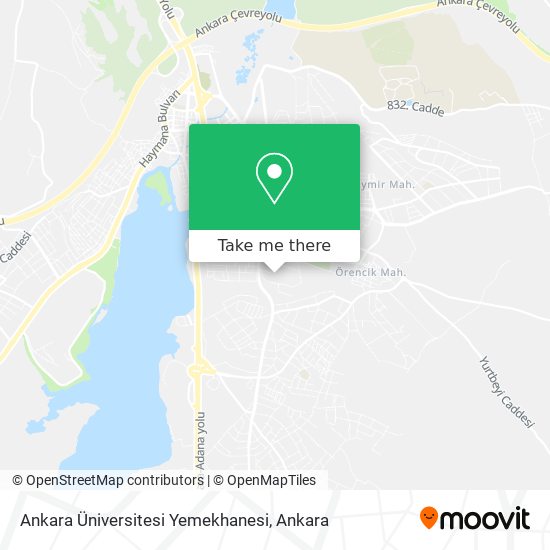 Ankara Üniversitesi Yemekhanesi map