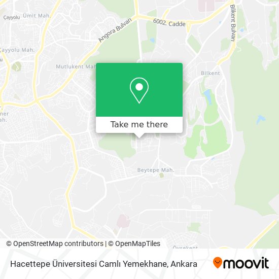 Hacettepe Üniversitesi Camlı Yemekhane map