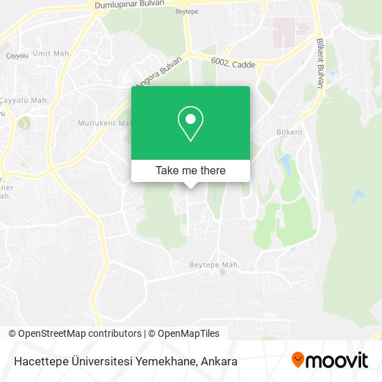 Hacettepe Üniversitesi Yemekhane map