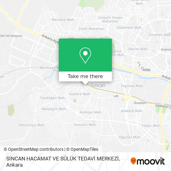 SİNCAN HACAMAT VE SÜLÜK TEDAVİ MERKEZİ map