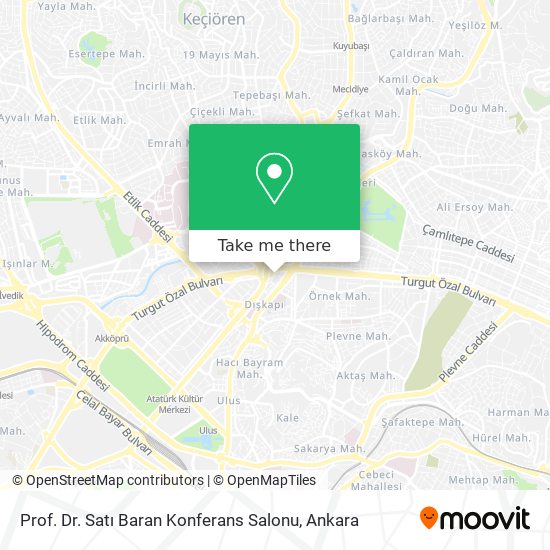 Prof. Dr. Satı Baran Konferans Salonu map