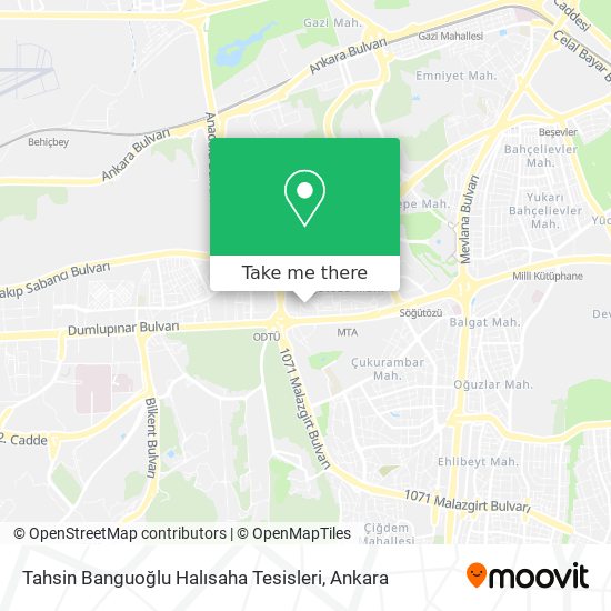 Tahsin Banguoğlu Halısaha Tesisleri map