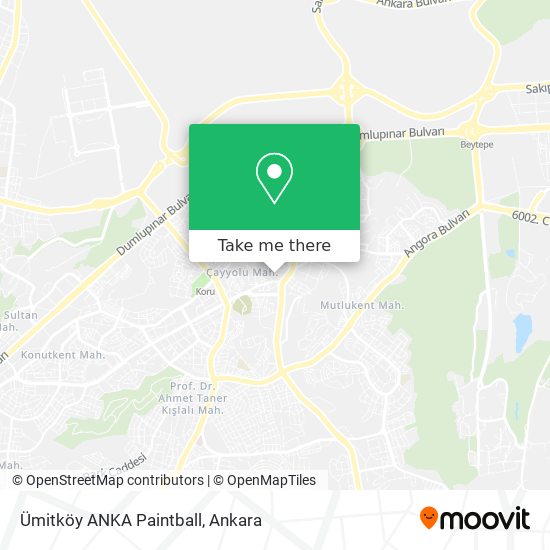 Ümitköy ANKA Paintball map