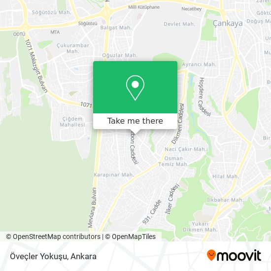 Öveçler Yokuşu map