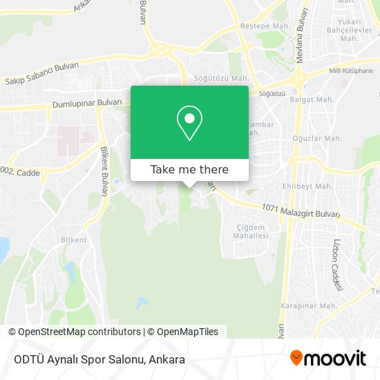 ODTÜ Aynalı Spor Salonu map