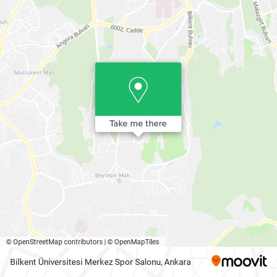 Bilkent Üniversitesi Merkez Spor Salonu map