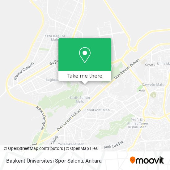 Başkent Üniversitesi Spor Salonu map