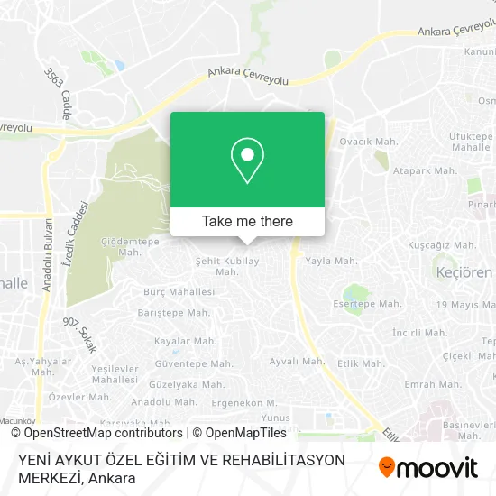 YENİ AYKUT ÖZEL EĞİTİM VE REHABİLİTASYON MERKEZİ map