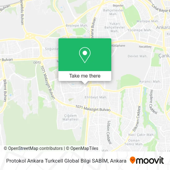 Protokol Ankara Turkcell Global Bilgi SABİM map