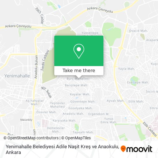 Yenimahalle Belediyesi Adile Naşit Kreş ve Anaokulu map