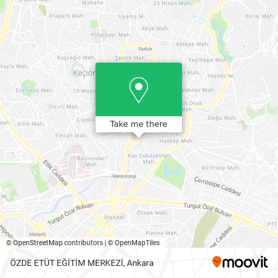 ÖZDE ETÜT EĞİTİM MERKEZİ map