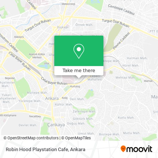 Robin Hood Playstation Cafe map