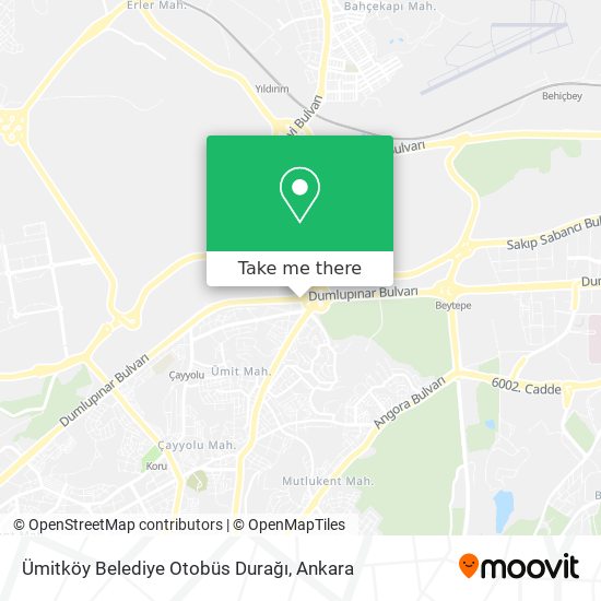 Ümitköy Belediye Otobüs Durağı map