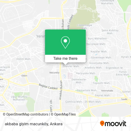 akbaba giyim macunköy map