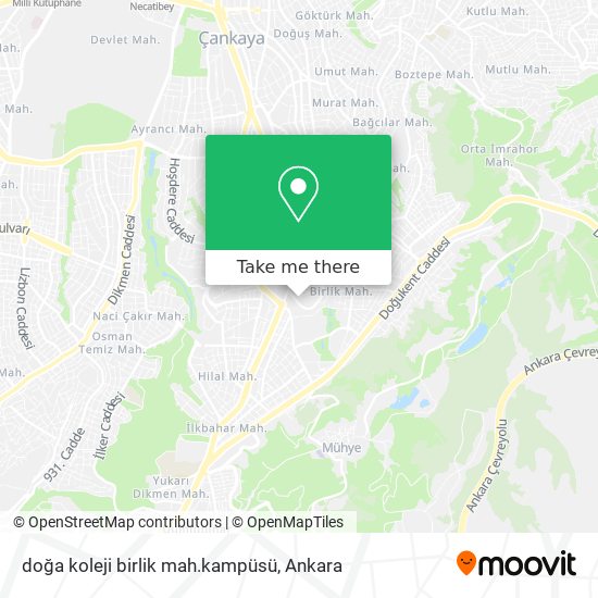 doğa koleji birlik mah.kampüsü map