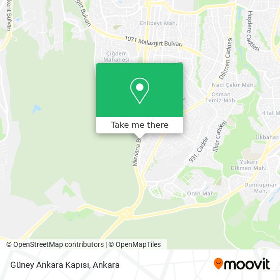 Güney Ankara Kapısı map