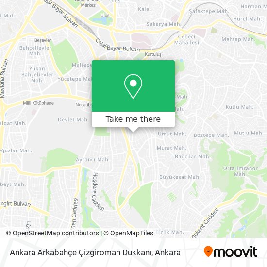 Ankara Arkabahçe Çizgiroman Dükkanı map