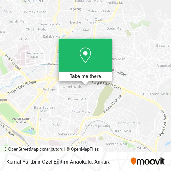 Kemal Yurtbilir Özel Eğitim Anaokulu map