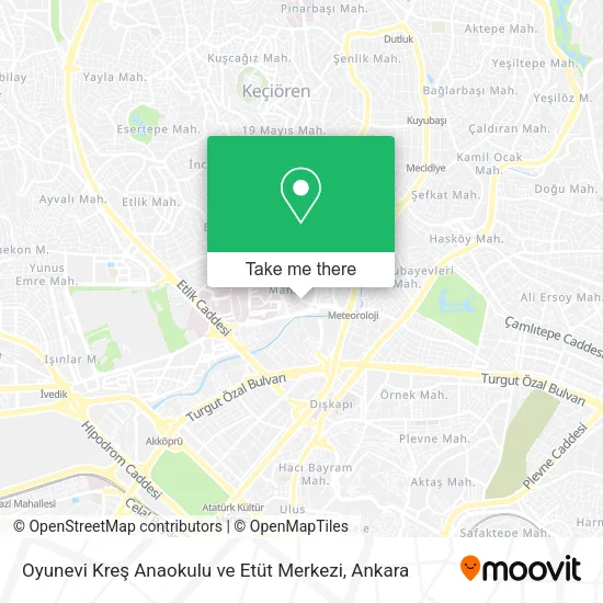 Oyunevi Kreş Anaokulu ve Etüt Merkezi map