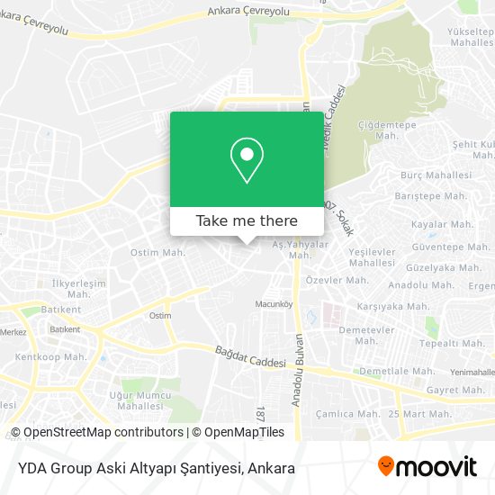 YDA Group Aski Altyapı Şantiyesi map