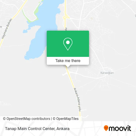 Tanap Main Control Center map