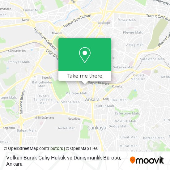 Volkan Burak Çalış Hukuk ve Danışmanlık Bürosu map