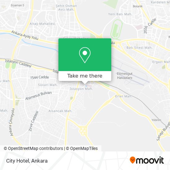 City Hotel map