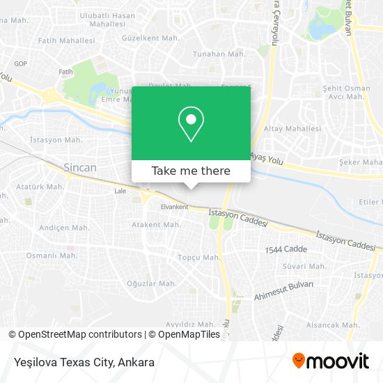 Yeşilova Texas City map