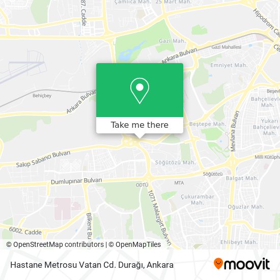Hastane Metrosu Vatan Cd. Durağı map