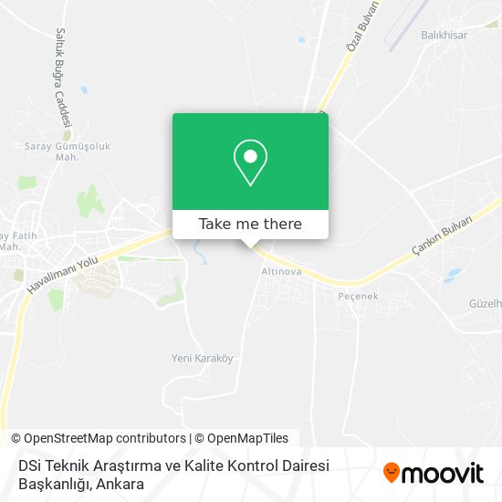 DSi Teknik Araştırma ve Kalite Kontrol Dairesi Başkanlığı map