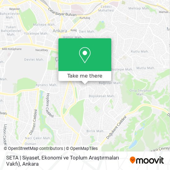 SETA | Siyaset, Ekonomi ve Toplum Araştırmaları Vakfı) map