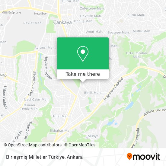 Birleşmiş Milletler Türkiye map
