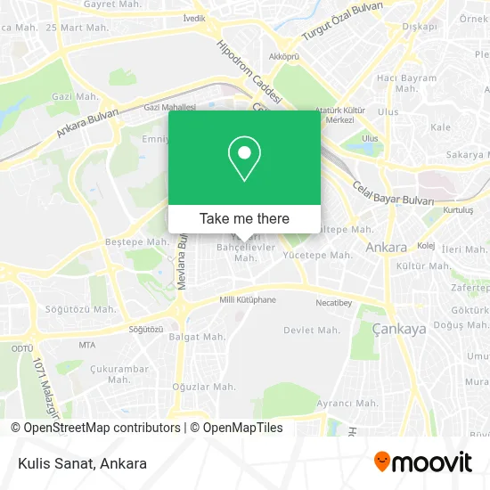 Kulis Sanat map