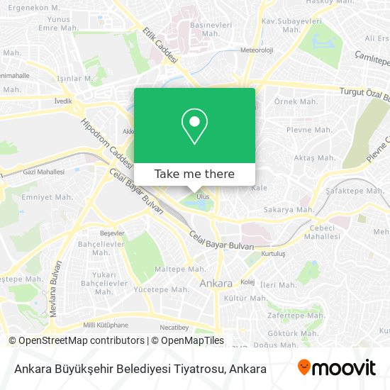 Ankara Büyükşehir Belediyesi Tiyatrosu map