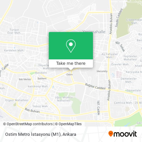Ostim Metro İstasyonu (M1) map