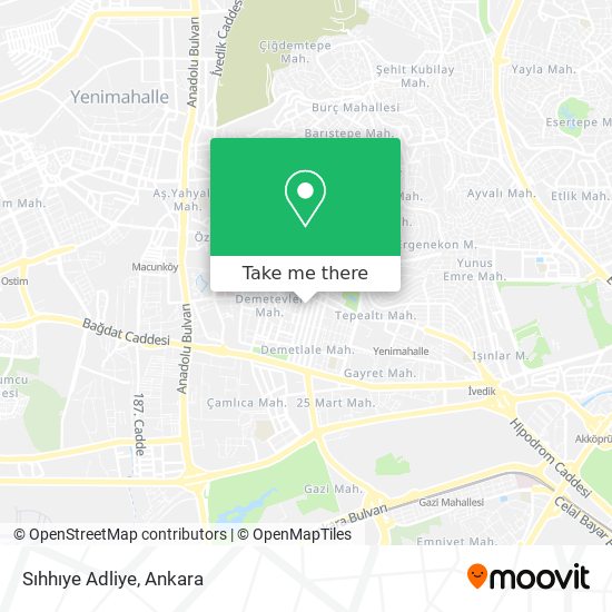 Sıhhıye Adliye map