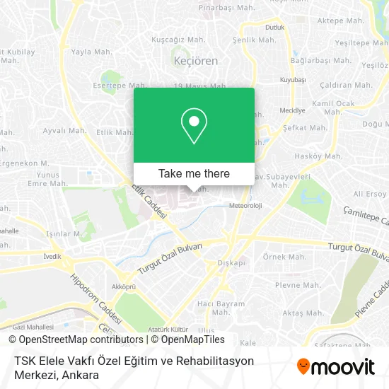 TSK Elele Vakfı Özel Eğitim ve Rehabilitasyon Merkezi map