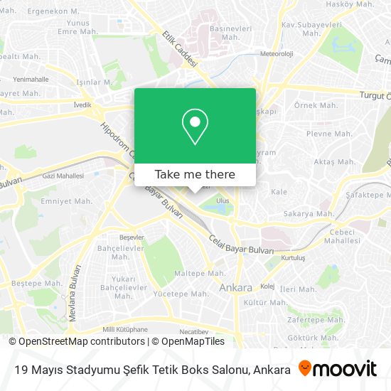 19 Mayıs Stadyumu Şefik Tetik Boks Salonu map