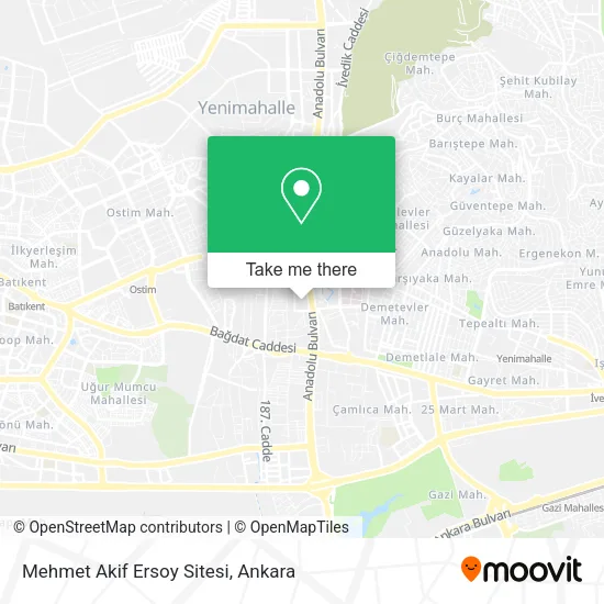 Mehmet Akif Ersoy Sitesi map