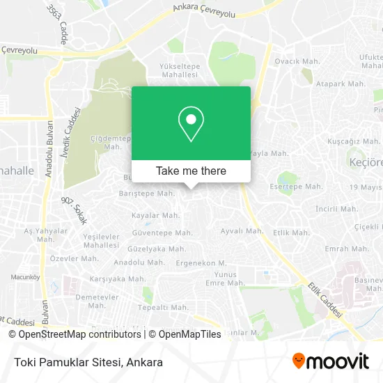 Toki Pamuklar Sitesi map