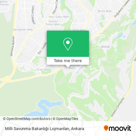 Milli Savunma Bakanlığı Lojmanları map